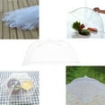 thumbnail image 1 of Yuangui 2 White Mesh Screen Covers 16" for Outdoors, Picnics, and Kitchen, 1 of 10