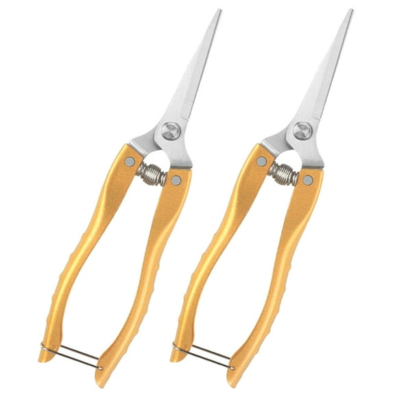 Yuangui 2pcs Stainless Steel Garden Pruning Shears for Indoor Plants