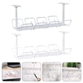 thumbnail image 1 of Yuangui 2pcs Under Desk Cable Management Tray Cable Storage Rack Wire Cord Organizer, 1 of 10
