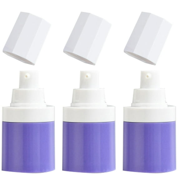 Yuangui 3pcs Airless Pump Bottles Travel Vacuum Bottle Lotion Refillable Bottles Airless Empty Bottles 15ml