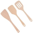 thumbnail image 1 of FRCOLOR Wooden Kitchen Utensil Set for Cooking Use Khaki Color Wood Includes Turner and Sauté Paddle 3pcs, 1 of 10