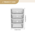 thumbnail image 1 of Yuangui 4-Drawer Plastic Desk Organizer for Makeup, Jewelry, and Office Supplies, 1 of 11