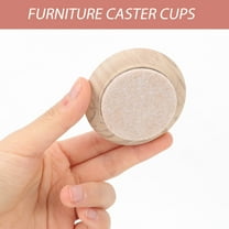 Yuangui 4Pcs Furniture Coasters Furniture Caster Cups Bed Stoppers Round Furniture Casters Leg Floor Protectors