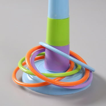 Yuangui 6 Set Ring Toss Game, Colorful Funny Ring Toss for Kids