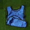 thumbnail image 1 of Yuangui 6pcs Blue Football Vest Kids Breathable Pinnies Scrimmage Vest Football Training Waistcoat Clothes for Child, 1 of 10