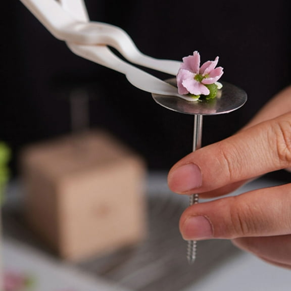 Yuangui 6pcs Stainless Steel Flower Nails Cake Decorating Tools