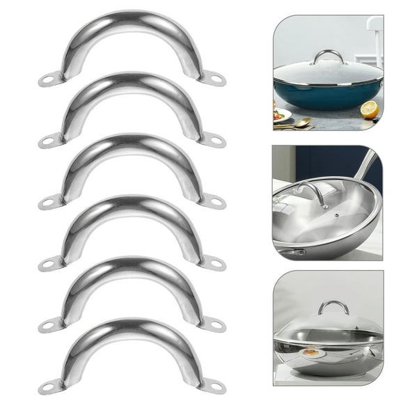 Yuangui 6pcs Stainless Steel Pot Lid Handle Replacement Kitchen Cookware Part