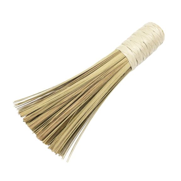 Yuangui Bamboo Wok Cleaning Whisk Brush Household Kitchen Clean Tools with Comfortable Handle (Handle Style Random)