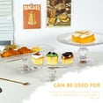 thumbnail image 1 of Yuangui Cake Glass Plate Stand Cupcake Fruit Tray Serving Display Platter Footed Plate Tray Stand Sushi Saladcheese Bowl Dessert, 1 of 10
