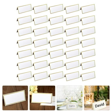 Yuangui Cards Place Name Table Wedding Seating Tags Setting Favors Signs Food Tents Tent Folded Blank You Guests Easter Floral