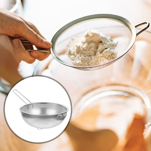 Yuangui Colander Basket Strainer Steel Rice Stainless Skimmer Spoon Wash Mesh Fruit Kitchen Colander Bowl Vegetable Strainers