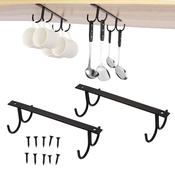 Yuangui Cup Hanger Wall Hook for Home Kitchen Storage (2pcs)
