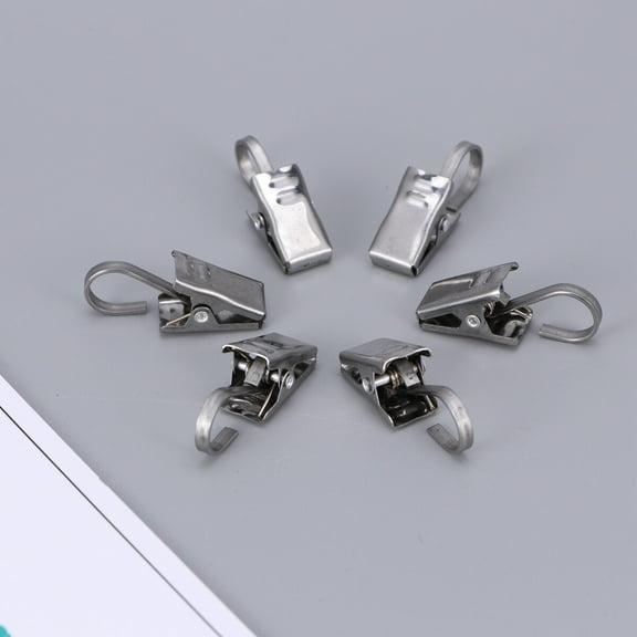 Yuangui Curtain Clips Hook Clip Rod Hooks Hangers Lights Small Hanger Rings Curtains Set Duty Photo Heavy Drapery Light Clamps