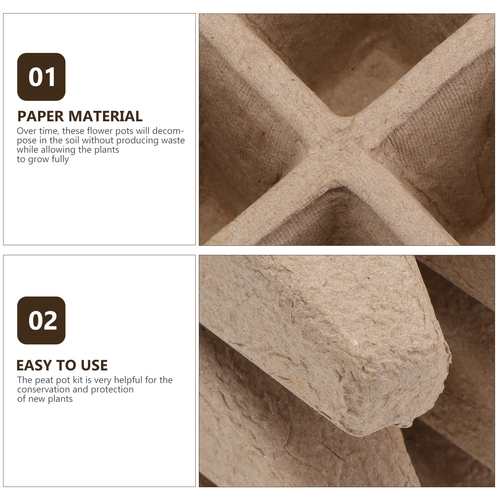 Yuangui Degradable Tray Nursery Pot Flower Garden Cupfriendly ...