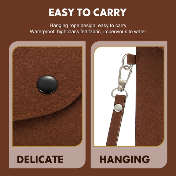 Yuangui File Holder Folder Document Felt Organizer Pouch Bag Zipper Paper Bags Envelope Storage Pencil Certificate Cosmetic