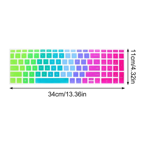 Yuangui Keyboard Cover Silicone Laptop Skin Skin Waterproof Cover Film Protector Gradient Desktop Protector15 Bf Protection