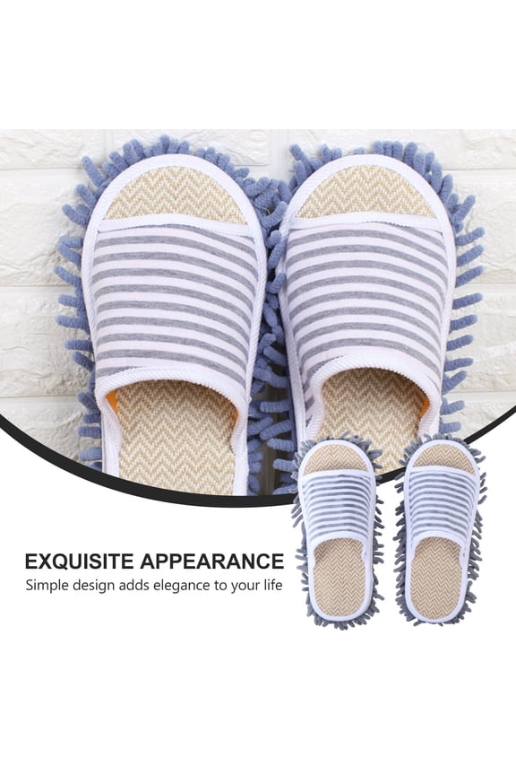 Mop Slippers Washable Microfiber Floor Cleaner Shoes