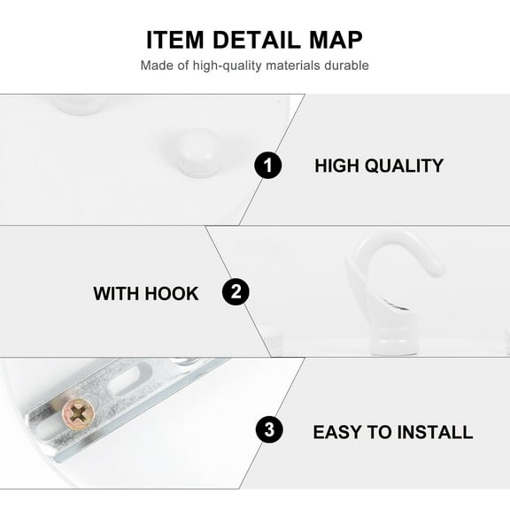 Yuangui Plate Light Chandelier Ceiling Canopy Lamp Kit Pendant Base Fixture Hanger Wall Antiquetrim Accessoriesretro Hook Cover