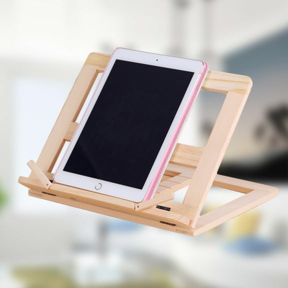 Yuangui Portable Multi-functional Book Reading Holder Foldable Adjustable Wood Desktop Book Stand Table Stand Holder