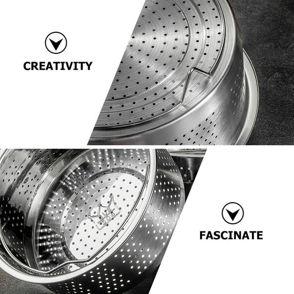 Yuangui Portable Stainless Steel Vegetable Steamer & Rice Cooker Insert