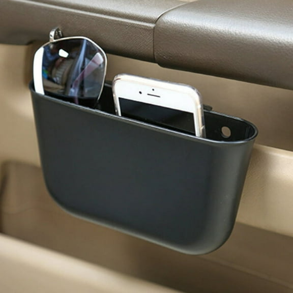 Yuangui Simple Car Hanging Trash Can Auto Garbage Litter Bin Bag Organizer Holder (Black)