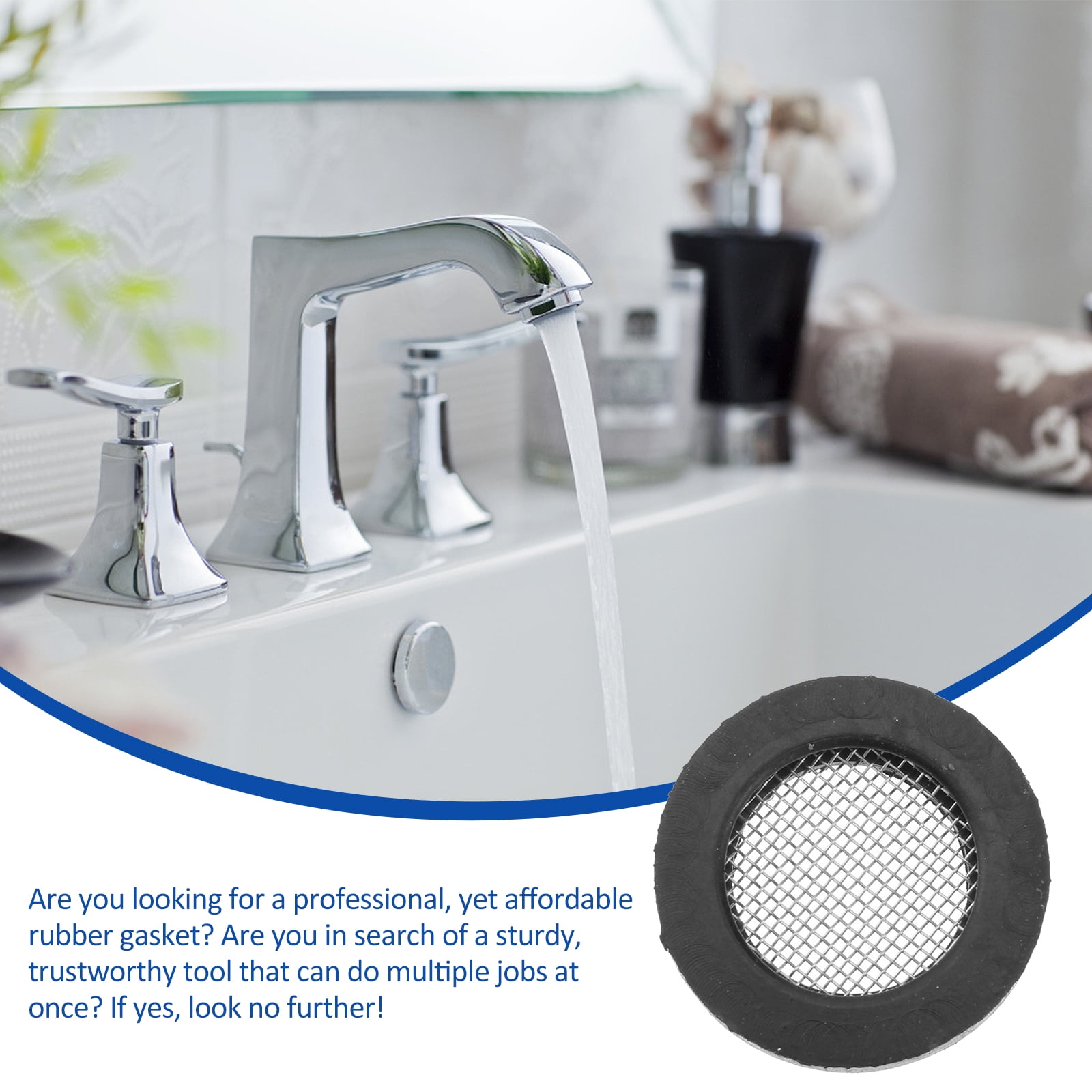 Yuangui Sink Strainer Filter Hose Drain Gasket Washer Steel Kitchen Net ...