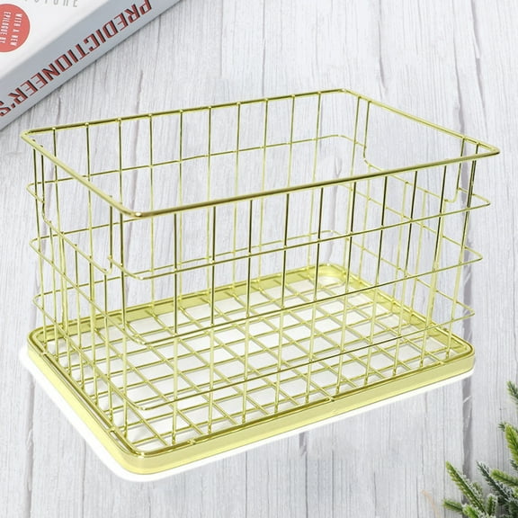 Yuangui Wire Baskets Basket Organizing Large Bin Stackable Bathroom Nesting Organizer Farmhouse Bins Shelf Organization Pantry