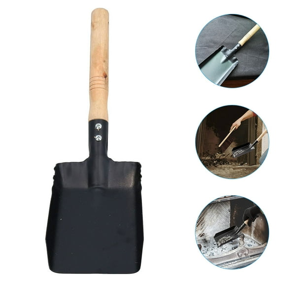 Yuangui Wooden Handle Coal Shovel for Fireplace and Gardening
