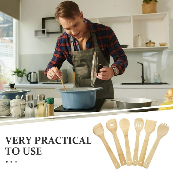 Yuangui Wooden Kitchen Utensils Set Halloween Spatula Spoon Bamboo Cooking