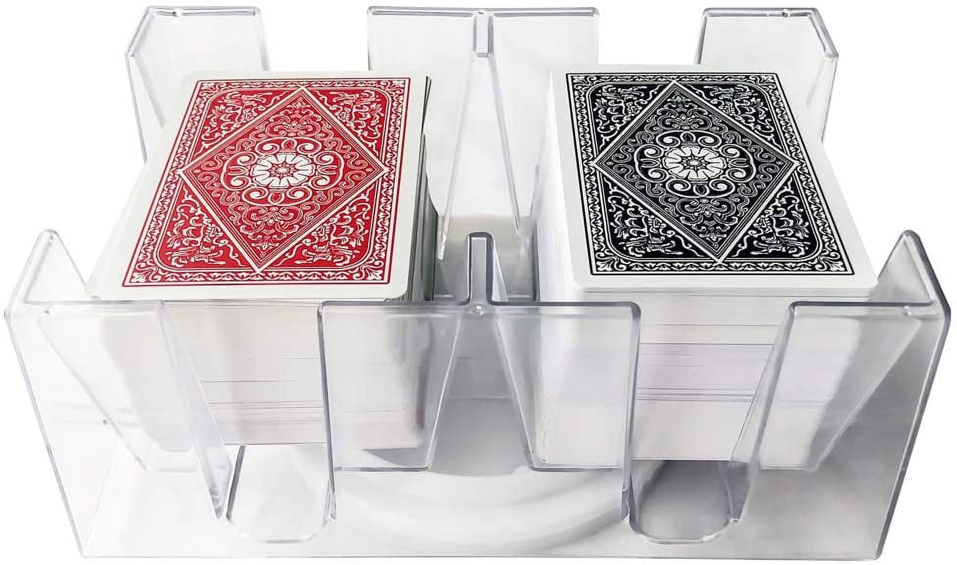 Yuanhe 6 Deck Revolving Rotating Canasta Playing Card Tray