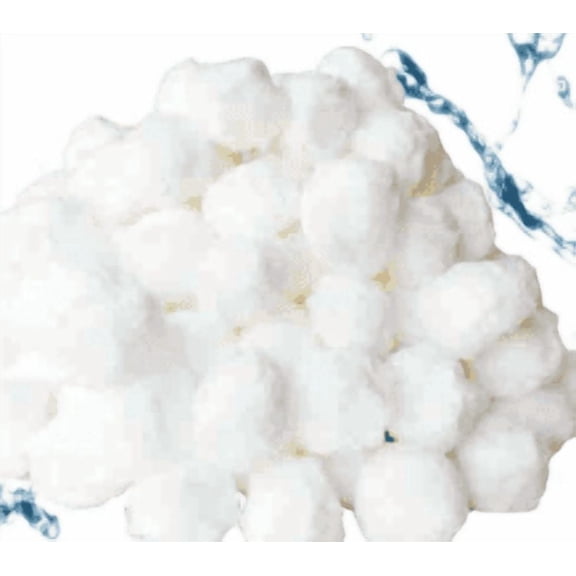 Yuanlin Filter Balls, for Pool Use, Water Purifier, Substitue Filter Sand in Lager Pool, Lightweight & Reusable, White, 3.3 lbs