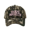 thumbnail image 1 of Yuanlong Baseball Cap Men Women Camo Print GOD'S FAVORITE Embroidery Embroidered Bill Hat Daily Stylish Adjustable Headwear, 1 of 3