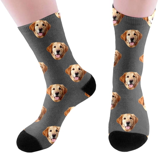 Yuanlong Crew Socks Dogs Graphic Cotton Mid-Calf Socks Spring Wear Funny Comfortable Personalised Socks For Women & Mens