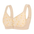 thumbnail image 1 of Yuanlong Daisy Bras For Older Women Front Closure Printed Supportive Full Coverage Bra For Lift And Shape Comfort Fit Bra, 1 of 6