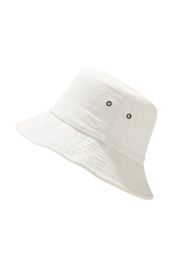 Mens Bucket Hats Canvas Metal Eyelet Detail Bucket Hat Spring Summer Outdoor Travel Hiking Lightweight Loose Cap