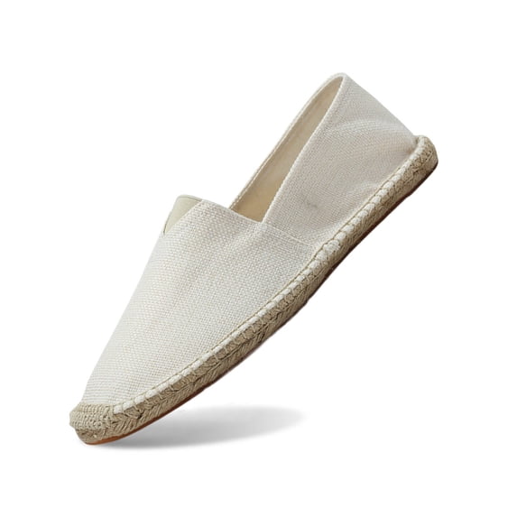 Yuanlong Mens Casual Shoes Canvas Slip-On Espadrille Flats Lightweight Minimalist Daily Wear Canvas Loafers