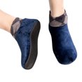 thumbnail image 1 of Yuanlong Mens Slipper Sock Retro Plaid Lined Winter Thick Warm Non Gripper Socks Cozy Soft Floor Lounge Socks, 1 of 2