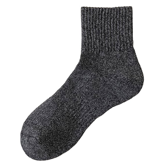 Yuanlong Mens Socks Fall Winter Male Casual Plain Cotton Medium Tube Socks Streetwear Breathable Athletic Socks One Size
