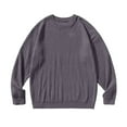 thumbnail image 1 of Yuanlong Mens Sweaters Oversized Cable Knitted Sweater For Round Neck Long Sleeve Pullover Tops Winter Layer Warm Clothes, 1 of 4
