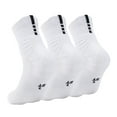thumbnail image 1 of Yuanlong Socks 3Pcs Breathable Knit Cushioned Athletic Crew Socks For Men & Women Daily Hosiery Short Tube Sports Socks, 1 of 2