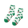 thumbnail image 1 of Yuanlong Socks Unisex Christmas Tree Pattern Thickened Fuzzy Medium Tube Socks Winter Wear Fluffy Thermal Soft Crew Socks, 1 of 4