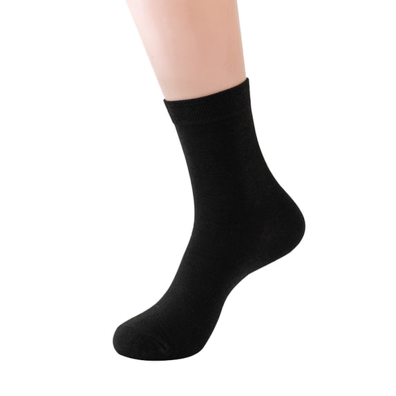 Yuanlong Socks Unisex Winter Solid Color Medium Tube Canister Movement Socks Outwork Absorb Sweat Breathable Athletic Socks