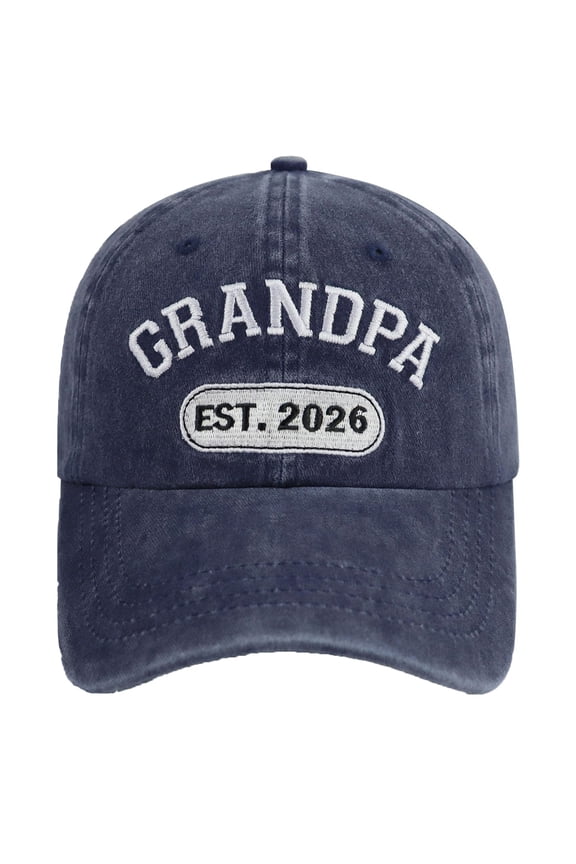 Unisex Baseball Cap Adjustable Washed Letter Embroidered Curved Brim Sun Hat Versatile Outdoor Headwear