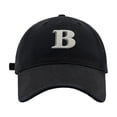 thumbnail image 1 of Yuanlong Unisex Baseball Cap B Letter Embroidery Cap Adjustable Size Curved Brim Versatile Sports Cap, 1 of 4