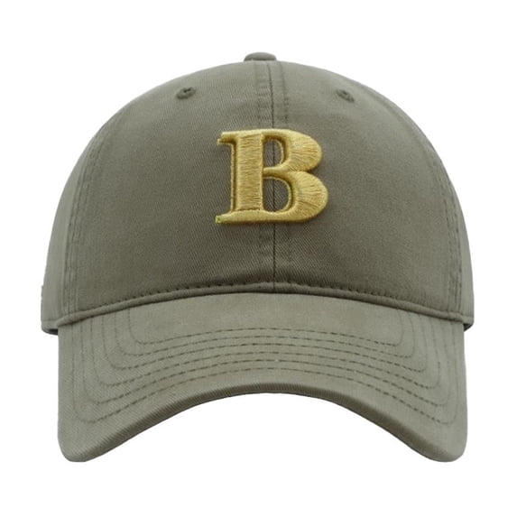 Yuanlong Unisex Baseball Cap B Letter Embroidery Cap Adjustable Size Curved Brim Versatile Sports Cap