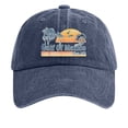 thumbnail image 1 of Yuanlong Unisex Baseball Cap Gulf Of Mexico Print Washed Vintage Adjustable Curved Brim Sun Cap Beach Travel Outdoor Dad Cap, 1 of 3