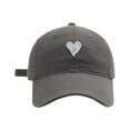 thumbnail image 1 of Yuanlong Unisex Baseball Cap Heart Embroidered Cap Soft Top Adjustable Sizes Stylish Minimalist Hiking Headwear, 1 of 4