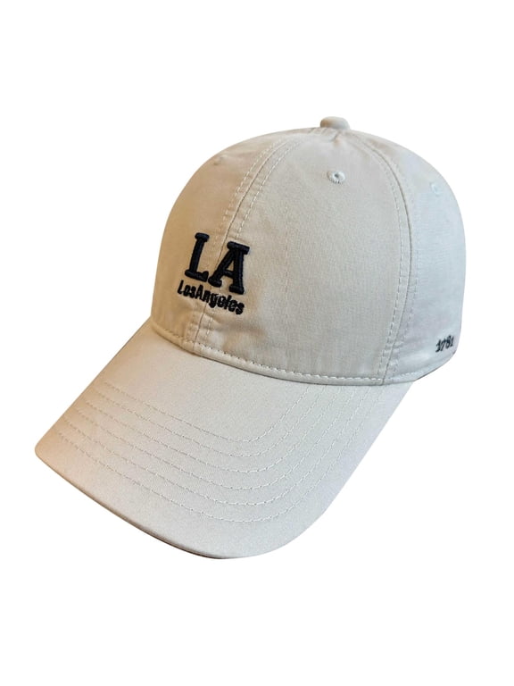 Unisex Baseball Cap LA Los Angeles Letter Embroidery Sun Hat Breathable Casual Stylish Street Outdoor Headwear