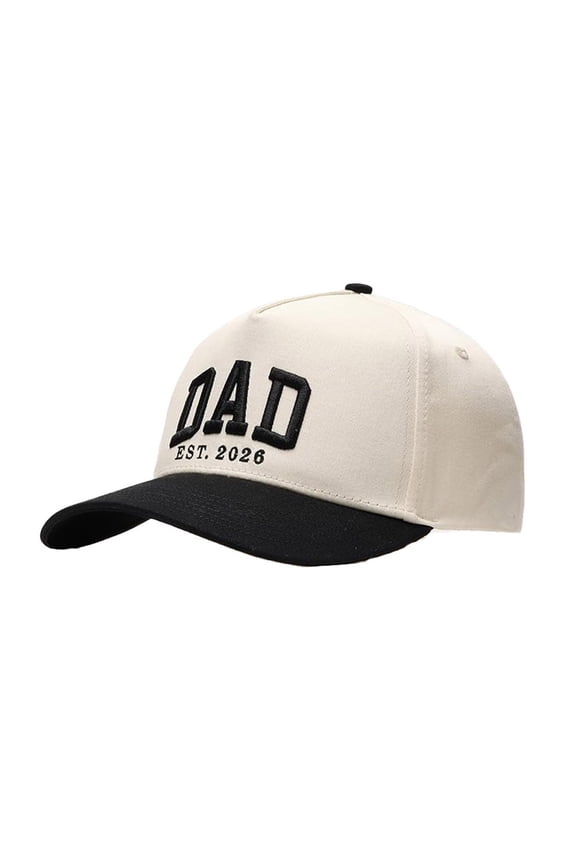 Unisex Baseball Cap Letter Embroidered Cap Color Block Curved Brim Classic Camping Walking Headwear