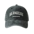 thumbnail image 1 of Yuanlong Unisex Baseball Cap Letter Embroidered Curved Brim Adjustable Cap Washable Sports Caps, 1 of 4